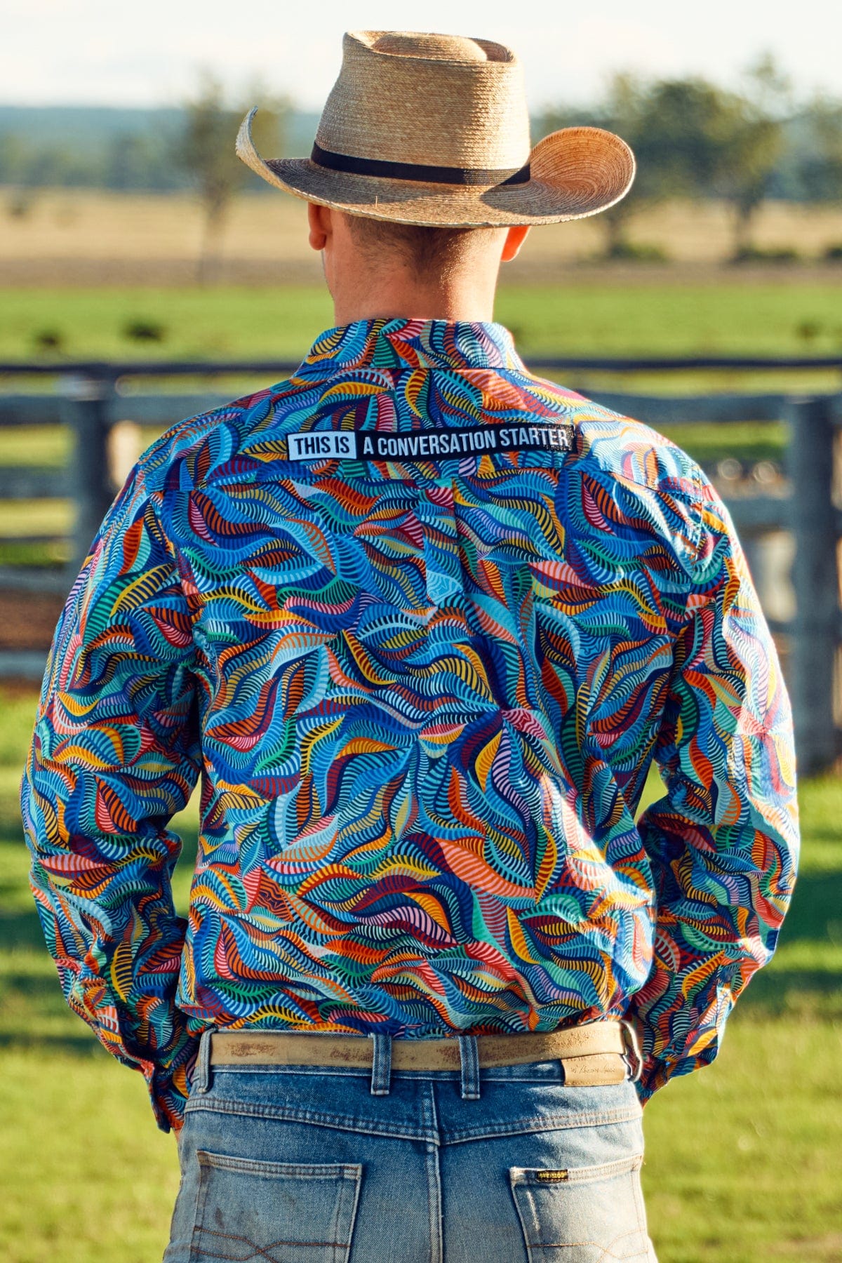 Men's Snazzy Half Button Long Sleeve Work Shirt - Image 4